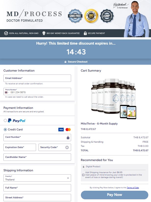 MitoThrive  - Secure checkout